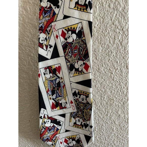 Disney Balancine Inc Tie Works Mickey Mouse Playing Cards Necktie - Picture 7 of 8